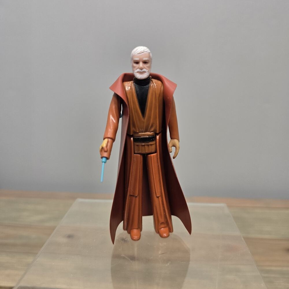 Vintage Star Wars 1977 Kenner OBI-WAN BEN KENOBI Complete Hong Kong COO No Tears